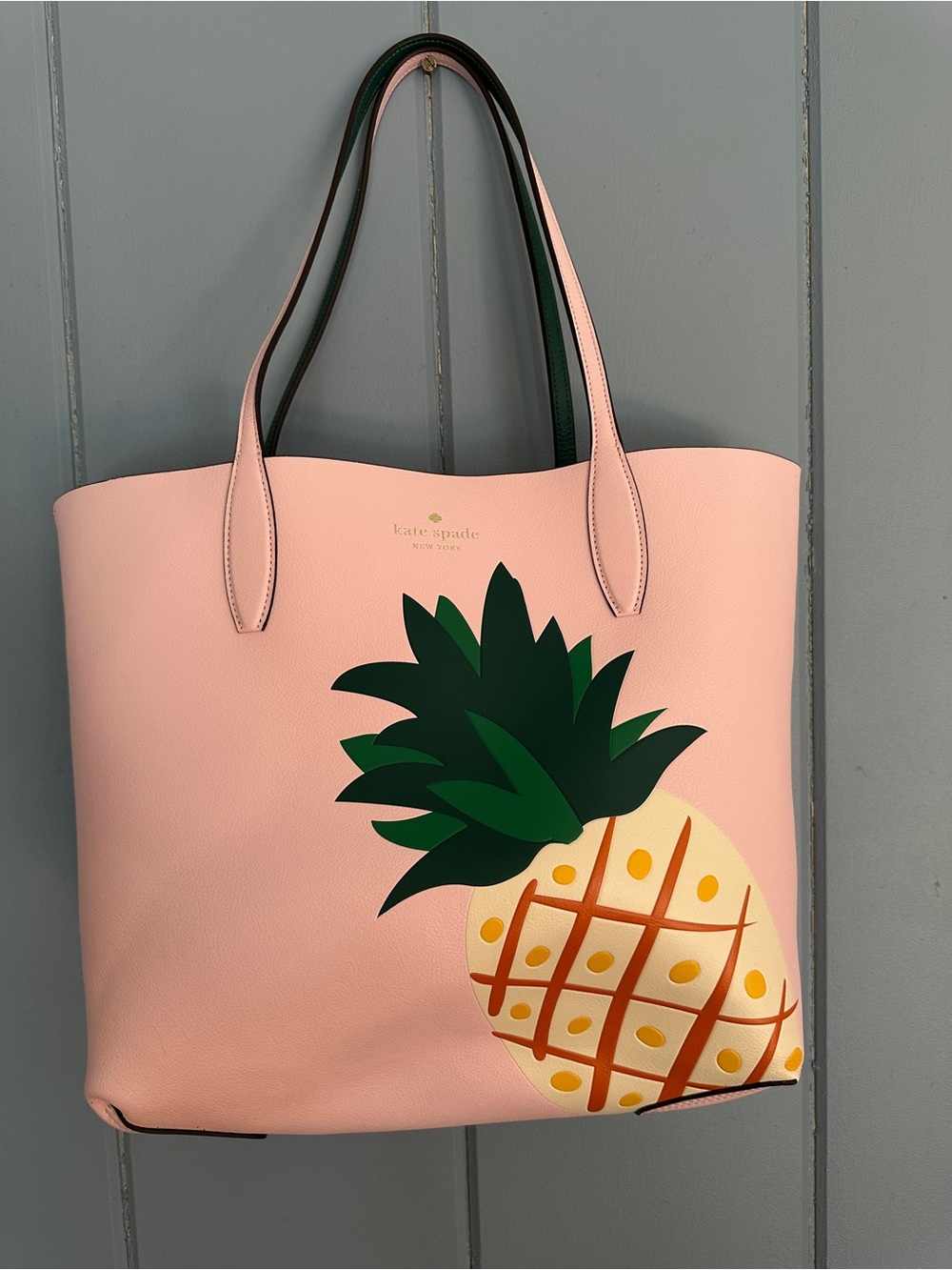 kate spade Pink Pineapple Reversible Tote Bag